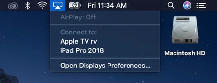 connect to iPad with AirPlay and sidecar