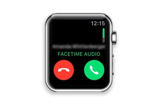 answer FaceTime call on apple watch