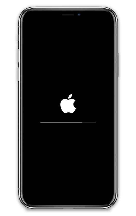stuck on apple logo after iOS update