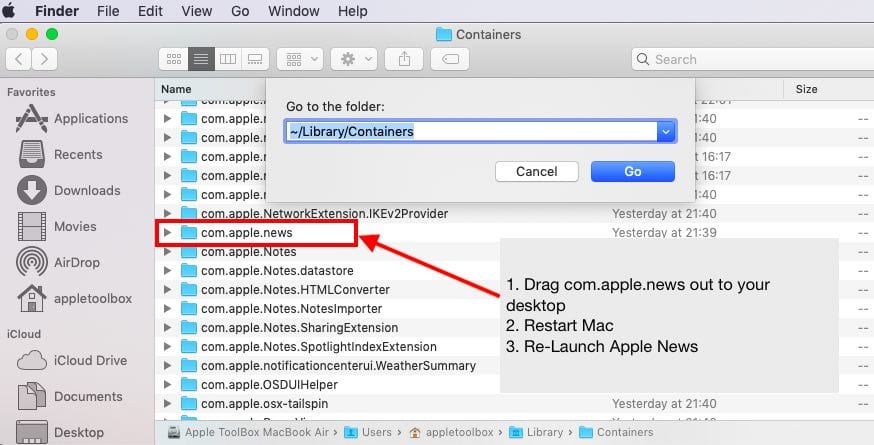 Apple News Crashing on Mac, Fix