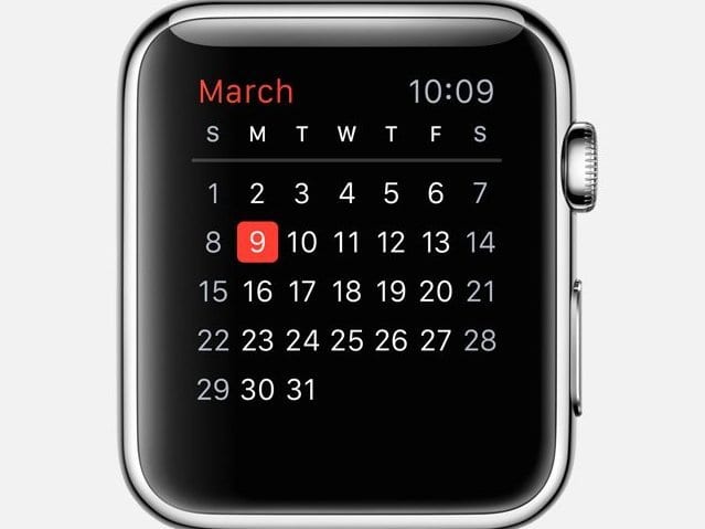 Apple Watch Calendar