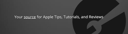 Screenshot of the banner from AppleToolBox's home page