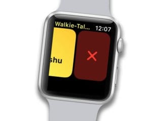 delete contact on walkie talkie app using