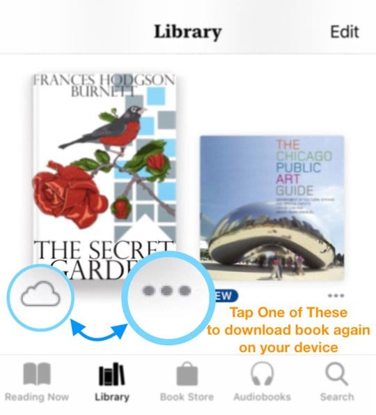 how to download book to apple books app iOS 12