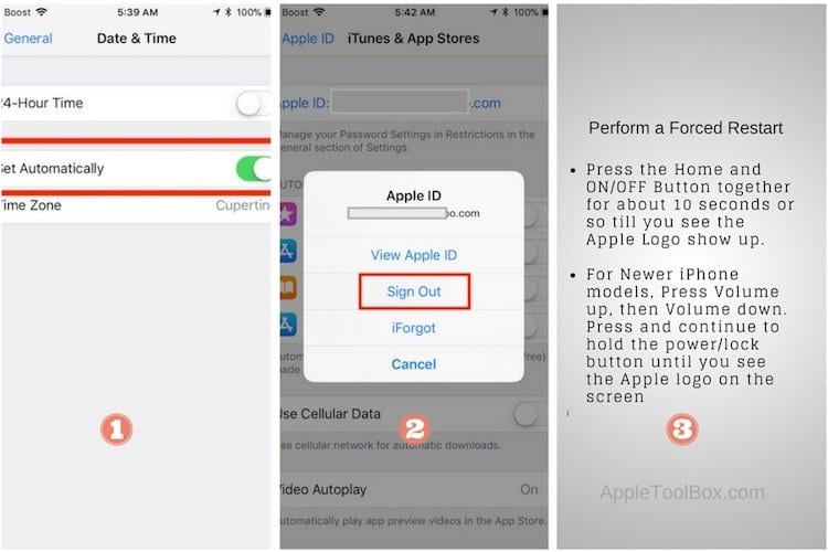 Error Connecting Apple Id, How-To Fix