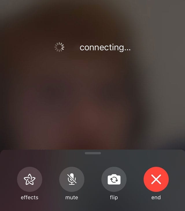 FaceTime stuck at connecting calls