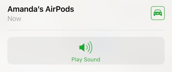 Find My AirPods Play Sound or Get Directions