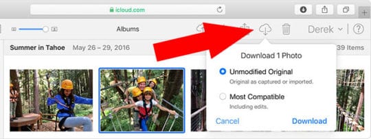 iCloud Photos Download Originals