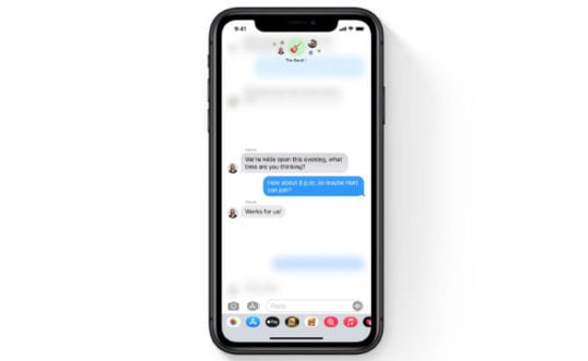 Inline reply in iMessage group chat