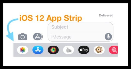 iMessage App Strip iOS 12