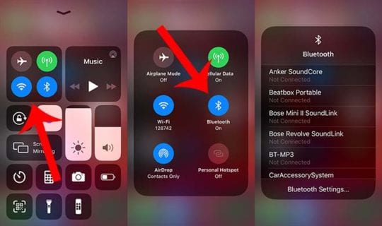 iOS 13 - Bluetooth Pane