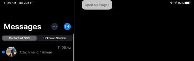 voice control command to open messages
