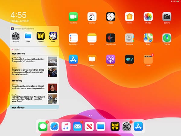 iPadOS Widgets - Home