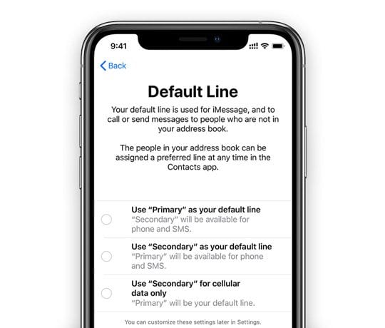Use Primary as your default line on iPhone
