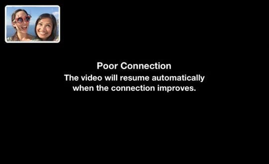 Poor Connection FaceTime on mac