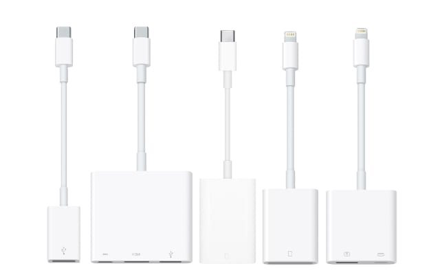 Range of Apple adapters
