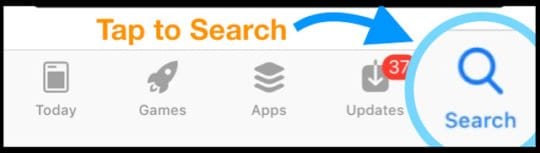 search option in App Store App