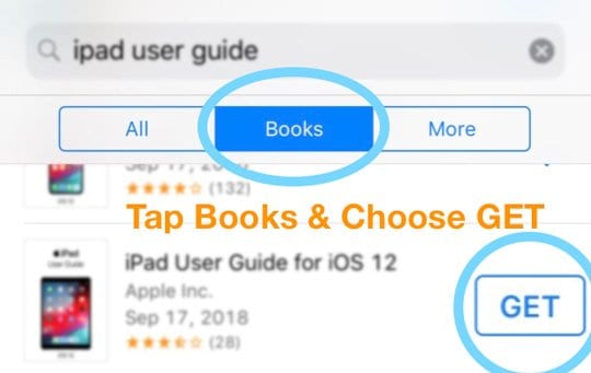 Get a free book from the iTunes Store and open in apple books or iBooks