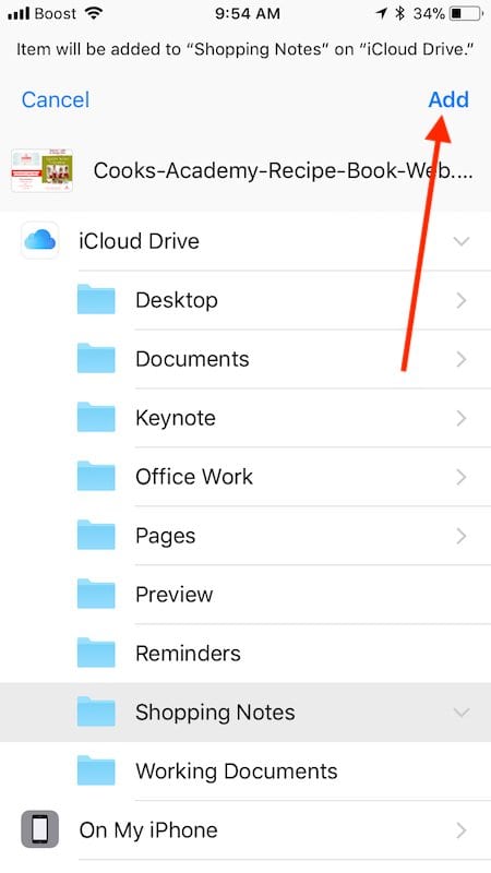 How to Download webpages into Files App on iPhone