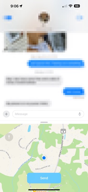 Send a location in iOS 17 Messages