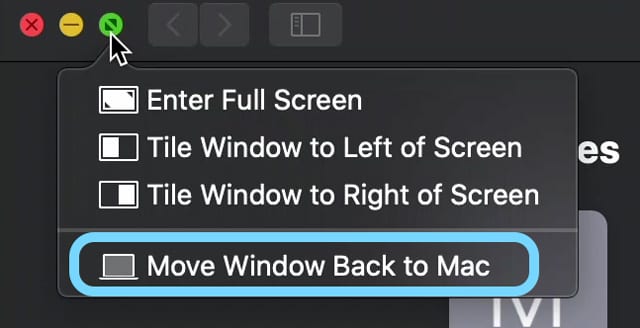 move your iPad's Sidecar window back to your Mac