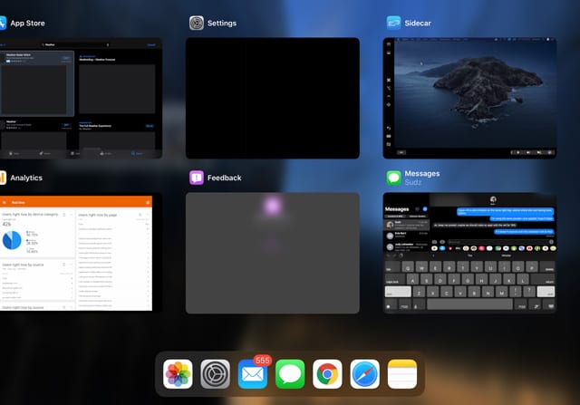 force close Sidecar in iPad with iPadOS