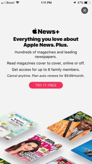 How to subscribe to Apple News Plus service
