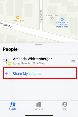 How to share your location on iPhone using Find My app