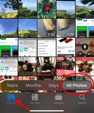 Where is Camera Roll and All Photos in iOS 13