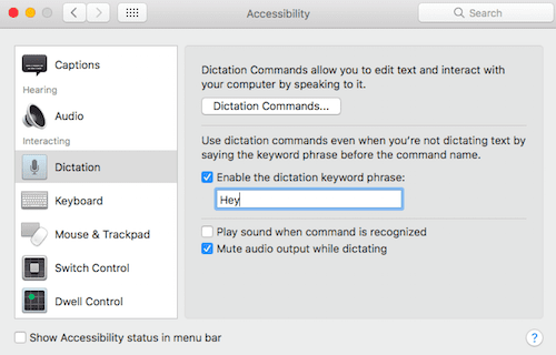 How to set up hey Siri on macbook