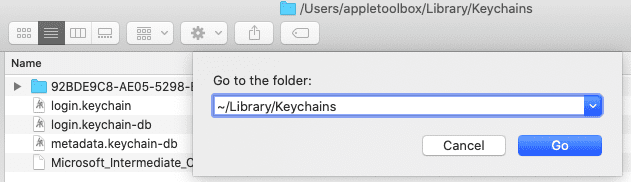 Remove corrupted iCloud keychain from macOS Catalina